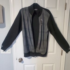 Omega Black Ribbed Knit Collar